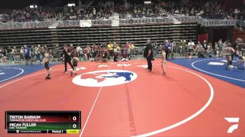 56 lbs Cons. Round 3 - Micah Fuller, CWC Thunder vs Triton Barnum, Torrington Wrestling Club