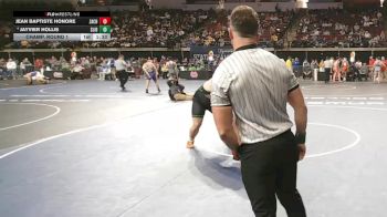 D 1 285 lbs Champ. Round 1 - Jean Baptiste Honore, Zachary vs Jayvier Hollis, Slidell