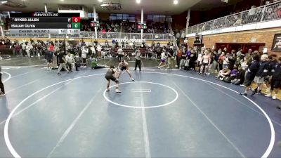 126 lbs Champ. Round 2 - Ryker Allen, Post Falls vs Isaiah Oliva, Chiawana