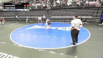 5A 170 lbs Cons. Round 3 - Paige Fowler, Clearfield vs Caitlyn Davis, Roy