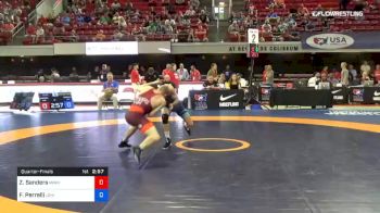 57 lbs Quarterfinal - Zach Sanders, Minnesota Storm vs Frank Perrelli, Lehigh Valley Wrestling Club