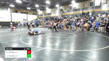 285 lbs Consi Of 8 #1 - Carlos Santos, Daniel Hand vs Joe Fuccillo, Brookfield/Shepaug