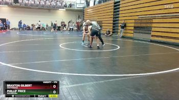 175 lbs Cons. Round 2 - Phillip Price, Woodburn vs Braxton Gilbert, Southridge