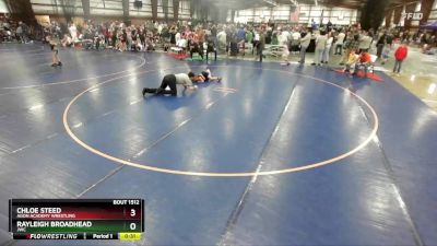 51 lbs Champ. Round 1 - Chloe Steed, Agon Academy Wrestling vs Rayleigh Broadhead, JWC