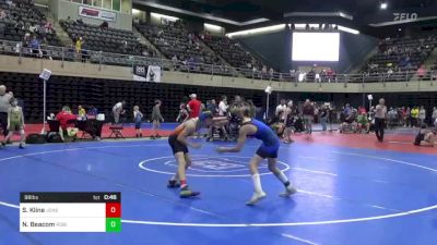 98 lbs Consi Of 8 #2 - Sam Kline, Jonestown, PA vs Noah Beacom, Robinson, PA