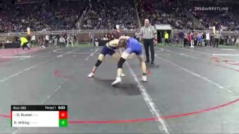 D1-135 lbs Cons. Round 2 - Danny Russel, South Lyon vs Reese WIlling, Utica Eisenhower