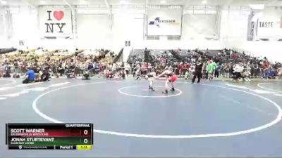 120 lbs Quarterfinal - Scott Warner, Baldwinsville Wrestling vs Jonah Sturtevant, Club Not Listed