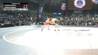 100 lbs Champ. Rd Of 32 - Jaxson Hackett, Florida vs Brison Romero, Colorado