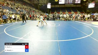 126 lbs Cons 32 #1 - Ryan Nutt, WY vs Braxton Moody, KS