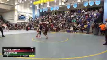 285 lbs Quarterfinal - Cael DeNigris, Delaware Military Academy vs Stephan Goodman, St Elizabeths