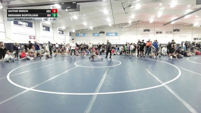 54 lbs Round Robin 4 - Jaxton Wirick, Ares - Yth vs Benjamin Bortolussi, Indiana Outlaws - YTH