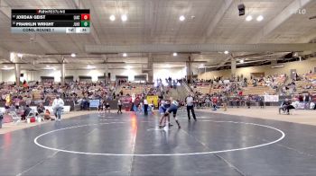 A 190 lbs Cons. Round 1 - Franklin Wright, James Lawson High School vs Jordan Geist, Livingston Academy