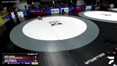 56 lbs 3rd Place Match - Jett Lopez, World Team Training Center vs Levi Padilla, Red Wave Wrestling