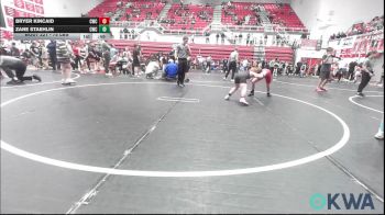 75 lbs Semifinal - Bryer Kincaid, Cowboy Wrestling Club vs Zane Staehlin, Cowboy Wrestling Club