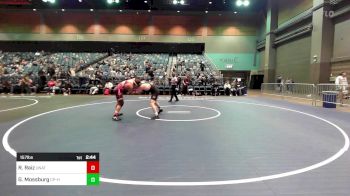 157 lbs Consi Of 16 #1 - Reggie Raiz, UNATT-Clackamas vs Gil Mossburg, Cal Poly Humbolt