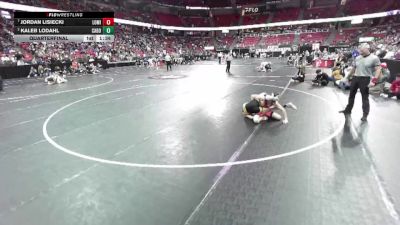 D3-113 lbs Quarterfinal - Kaleb Lodahl, Cadott vs Jordan Lisiecki, Lomira