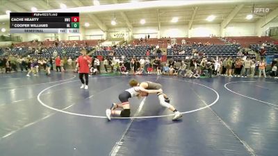 103 lbs Semifinal - Cooper Williams, Westlake vs Cache Hearty, Northside Wrestling Club