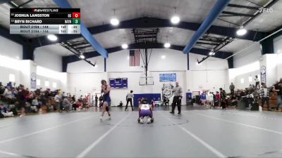 144 lbs Cons. Round 2 - Bryn Richard, Rayne vs Joshua Langston, Ocean Springs