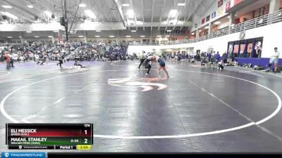 174 lbs Champ. Round 2 - Makail Stanley, William Penn (Iowa) vs Eli Messick, Baker (Kan.)