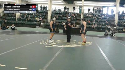 207 lbs Quarterfinal - Sabrina Nauss, Grand Valley State vs Emily Lorenzon, Hiram
