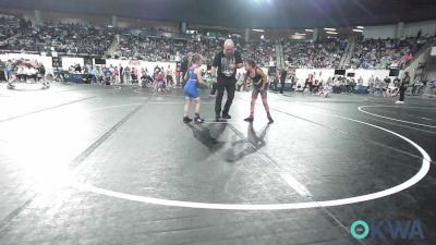 67 lbs Round Of 16 - Zayley Martinez, Tuttle Wrestling vs Harper Woolman, Tiger Trained Wrestling