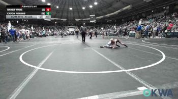 40 lbs Quarterfinal - Baker Ware, Cleveland Takedown vs Cavon Rogers, Berryhill Wrestling Club