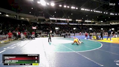 138 lbs Quarterfinal - Joseph Brock, Kennedy Catholic vs Ivan Bailey, Kalama