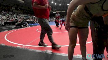 115 lbs Quarterfinal - Evelyn Tillison, Fort Gibson Youth Wrestling vs Madison Ryan, Raw Wrestling Club