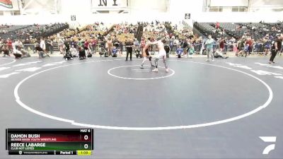 120 lbs Cons. Round 4 - Damon Bush, Beaver River Youth Wrestling vs Reece LaBarge, Club Not Listed