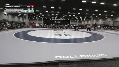 86 lbs 1st Place Match - Macklen Marksbury, Michigan Premier WC vs Bennett Jenkins, Wisconsin