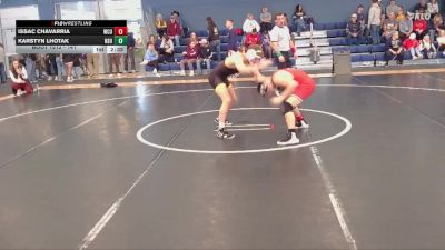 141 lbs Cons. Round 3 - Issac Chavarria, Western Colorado University vs Karstyn Lhotak, Northern State