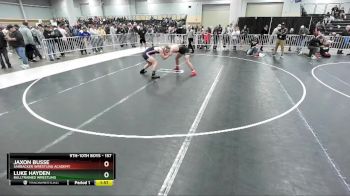 157 lbs Semifinal - Luke Hayden, BullTrained Wrestling vs Jaxon Busse, Sarbacker Wrestling Academy