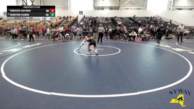 108 lbs Cons. Round 4 - Weston Kubin, Club Not Listed vs Trevor Haynes, Mexico Wrestling