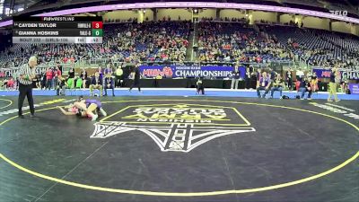 Girls-105 lbs Cons. Round 2 - Cayden Taylor, Fowlerville Hs Girls vs Gianna Hoskins, Yale Hs Girls