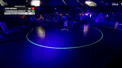 102-112 lbs Cons. Semi - Lydia Mahana, Mountain View Girls vs Kamberleigh Bowcutt, Bear River Wrestling Club