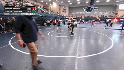 190 lbs Cons. Round 2 - Luke Bloodworth, Dallas Jesuit College Prep School vs Graylen Barnett, Mesquite Horn