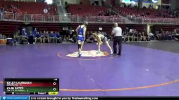 132 lbs Round 3 (8 Team) - Kash Bates, Lincoln Southwest vs Kyler Lauridsen, Bennington