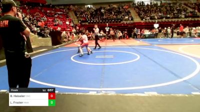 90 lbs Final - Boston Heissler, Claremore Wrestling Club vs Liam Frazier, Morris Wrestling Association