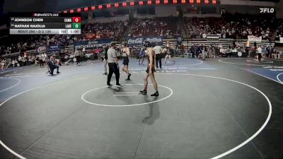 D 2 138 lbs Cons. Round 3 - Nathan Najolia, Lakeshore vs Johnson Chen, Caddo Magnet