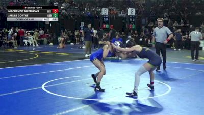 105 lbs Consi Of 8 #1 - Mackenzie Matthews, Los Osos (SS) vs Jaelle Cortez, Gilroy (CC)