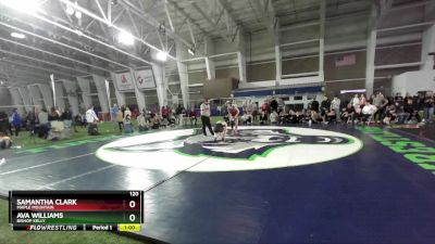 120 lbs Cons. Round 7 - Samantha Clark, Maple Mountain vs Ava Williams, Bishop Kelly