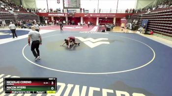 165 lbs Cons. Semi - Nicholas Coreno, Gannon vs Macon Myers, Pitt-Johnstown