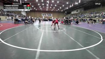 125 lbs 7th Place Match - Hannah Maskrod, Ozark vs Lynleigh Weltzin, Thompson