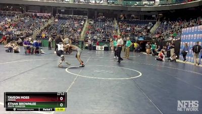 3A 113 lbs Cons. Round 3 - Ethan Brownlee, South Johnston vs Taveon Moss, Person