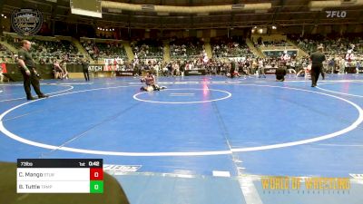 73 lbs Consi Of 8 #2 - Cayden Mango, Stl Warriors vs Blake Tuttle, Triumph Wrestling Club