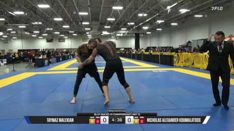 Nicholas Alexander Koumalatsos vs Taymaz Malekian 2026 Pan IBJJF Jiu-Jitsu No-Gi Championship