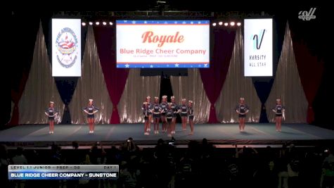 Blue Ridge Cheer Company - SUNSTONE [2026 L1.1 Junior - PREP - D2 Day 1] 2026 The American Royale Sevierville Nationals