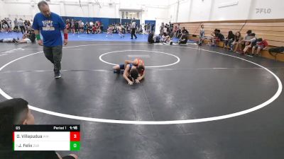 65 lbs Quarterfinal - Jaeden Caelix Felix, Livermore Elite WC vs Orlando Villapudua, Wright WA