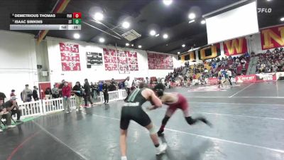 138 lbs Cons. Round 6 - Isaac Simkins, South Torrance vs Demetrious Thomas, Paramount