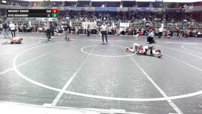 72 lbs Round Of 16 - Brodey Green, Thoroughbred Wr Ac vs Kye Johansen, St. Paul Youth Wrestling